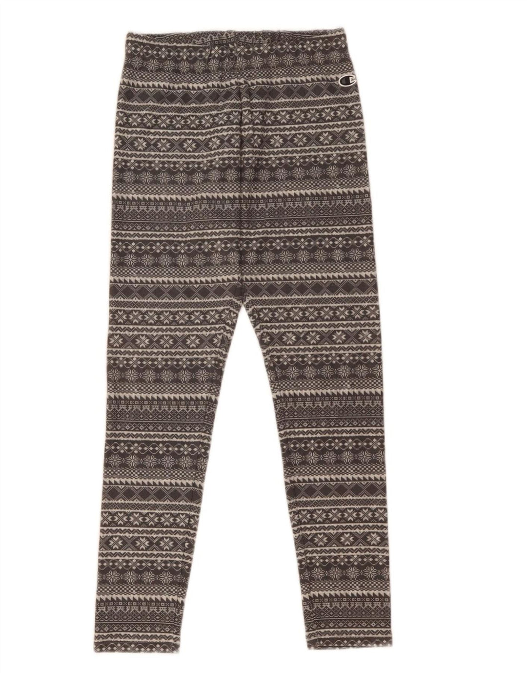 Champion Leggings para mujer Reino Unido 8 Pequeño Gris Fair Isle