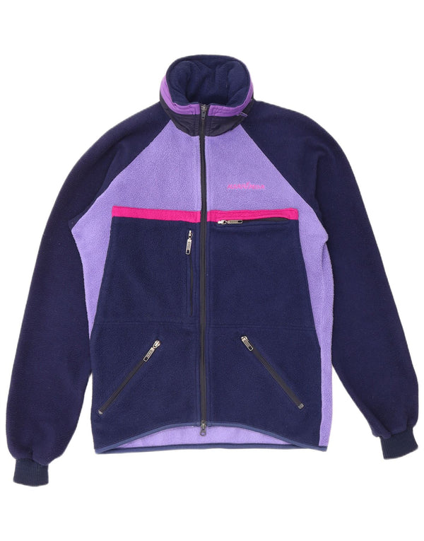 KARRIMOR Chaqueta polar con capucha para mujer UK 40 Medium Azul marino Colorblock