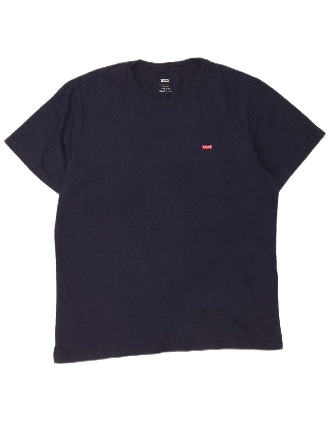 LEVI'S Camiseta estándar para hombre, talla grande, azul marino
