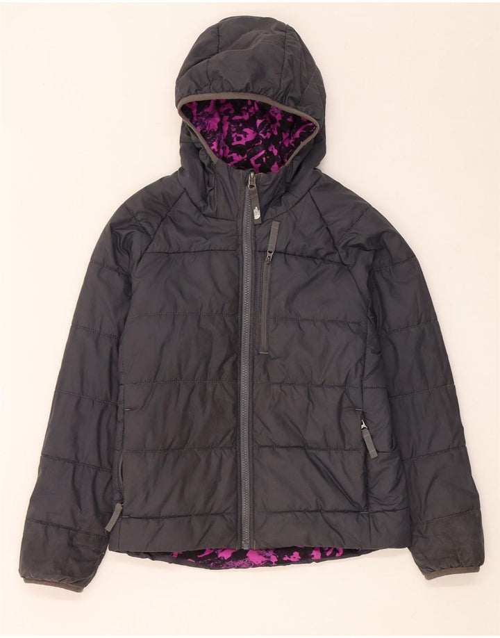 The North Face Chaqueta Reversible con Capucha para Niñas 9-10 Años Mediana Negro