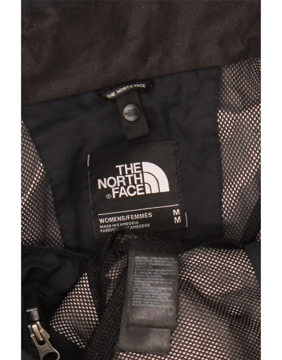 The North Face Chaqueta impermeable con capucha Dryvent para mujer, talla 40, talla M, color negro