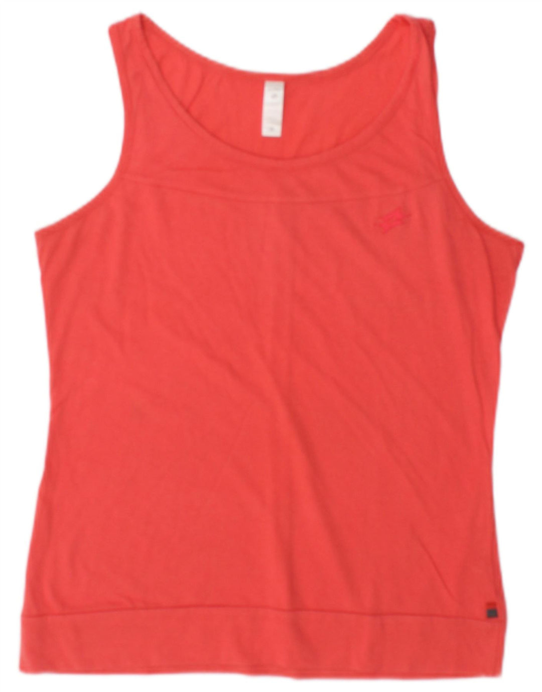 Lotto - Camiseta sin mangas para mujer, talla 40, algodón rojo mediano