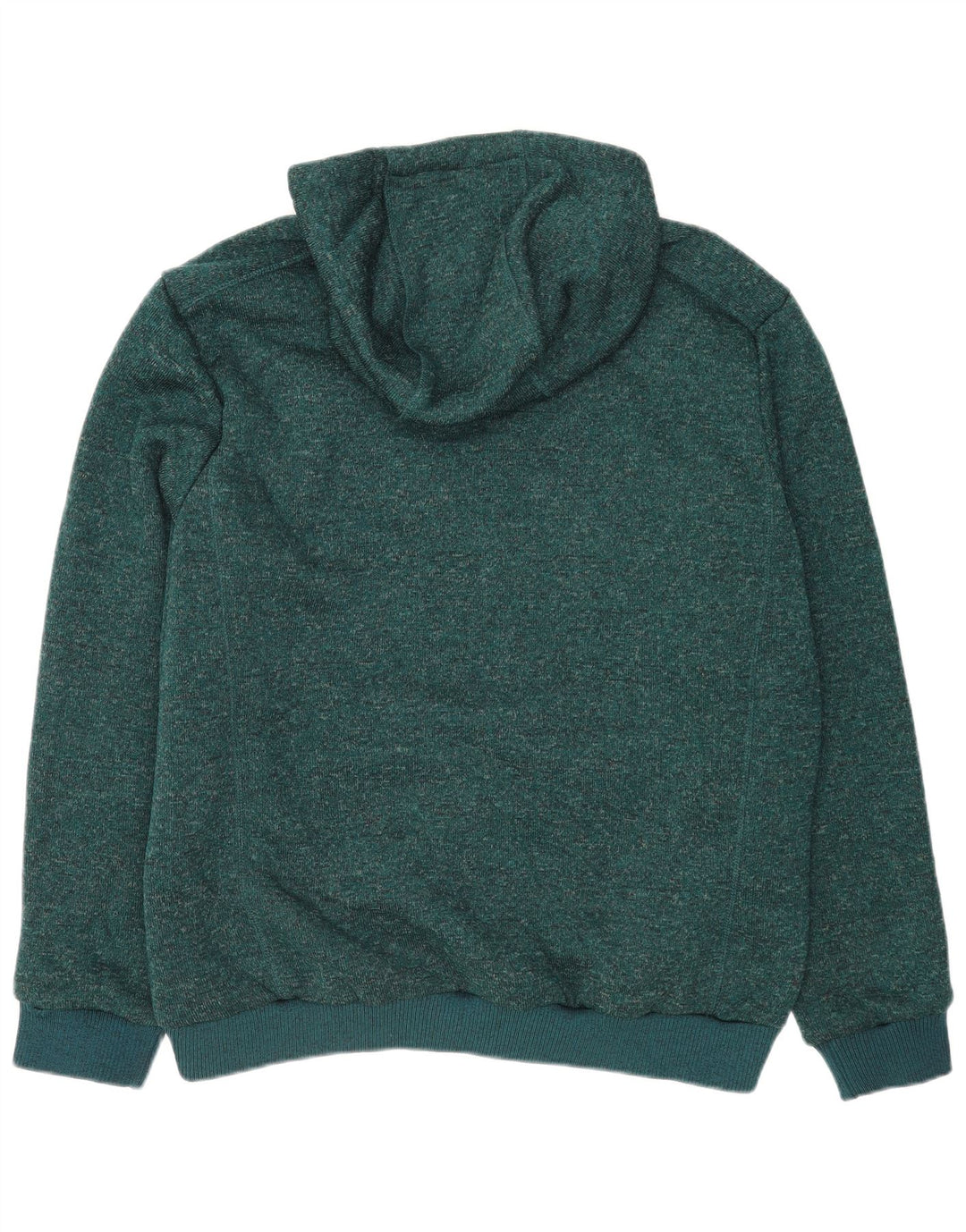 Mountain Warehouse Suéter con capucha y cremallera para hombre XL Poliéster moteado verde