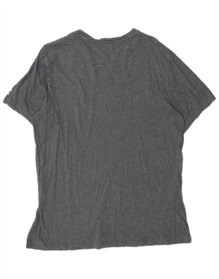 Reebok - Camiseta gráfica para hombre, talla grande, color gris