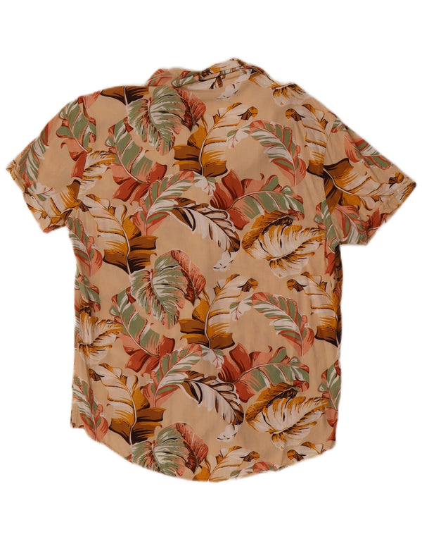 Camisa Marrakech Hombre Algodón Floral Beige Medio