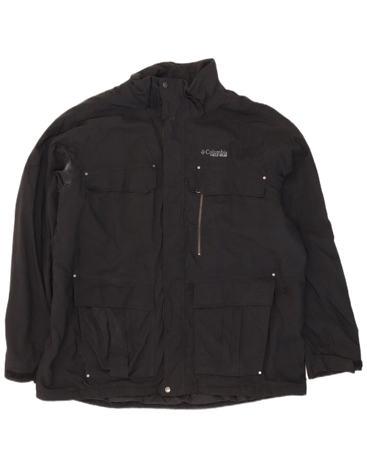 Columbia Chaqueta utilitaria para hombre UK 44 2XL Nylon negro