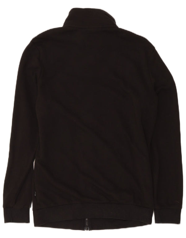 Puma Mens Chándal Top Chaqueta Pequeña Algodón Negro