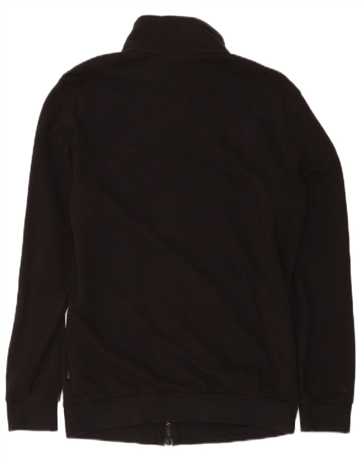 Puma Mens Chándal Top Chaqueta Pequeña Algodón Negro