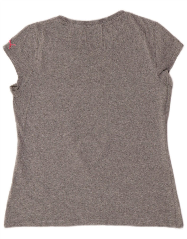Puma - Camiseta gráfica para mujer, talla 40, color gris medio