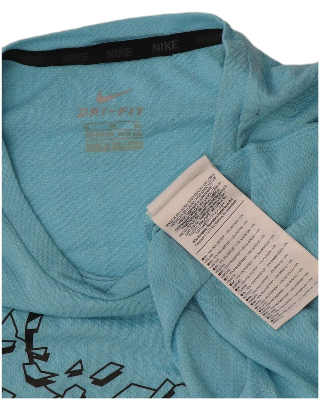 Nike Camiseta gráfica para niño 13-14 años XL Azul Poliéster