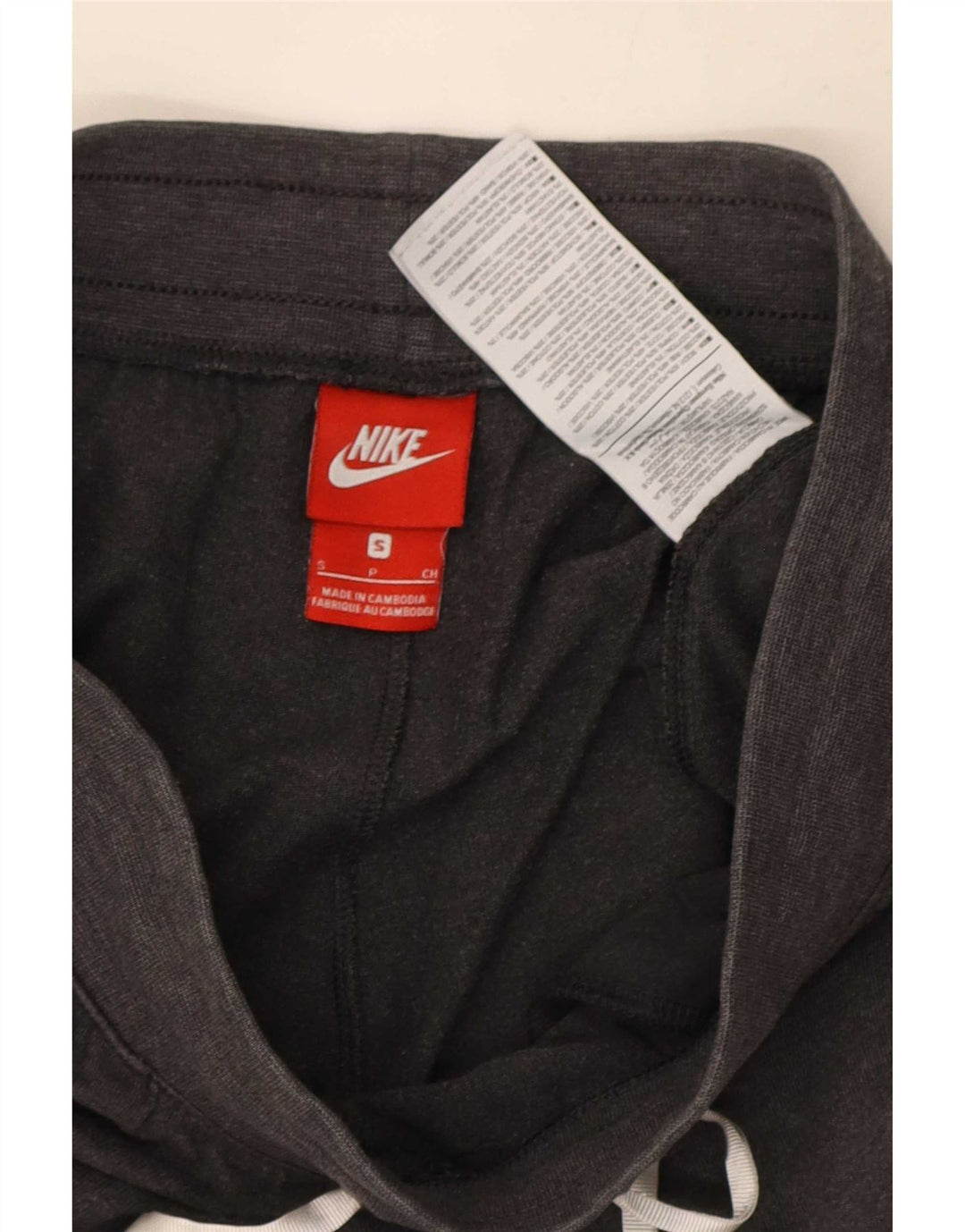Nike - Pantalones cortos deportivos para mujer, talla 40, poliéster gris pequeño