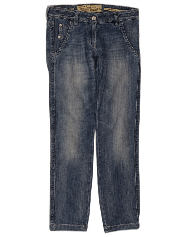 Vaqueros rectos para mujer Jacob Cohen W27 L28 Algodón azul