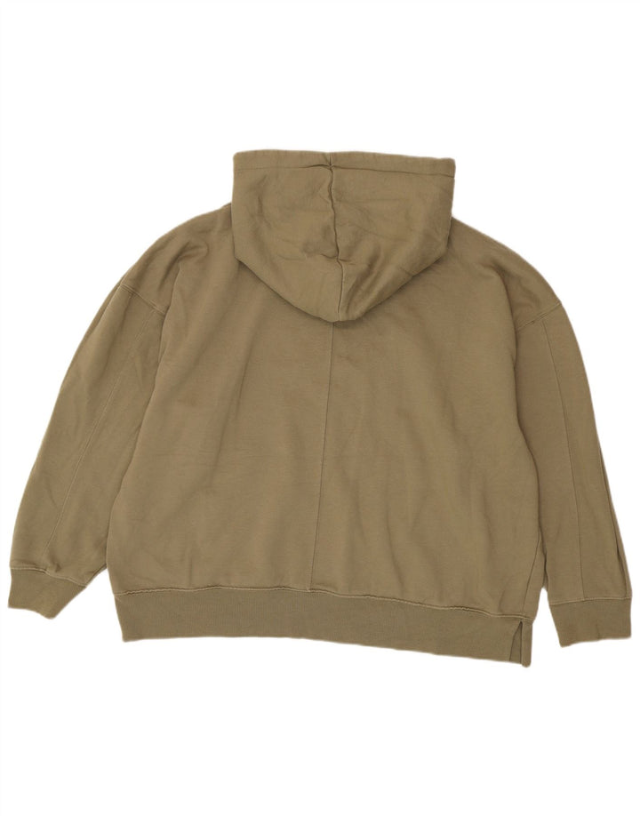 Topshop Jersey con capucha extragrande para mujer Reino Unido 12/14 Poliéster caqui medio