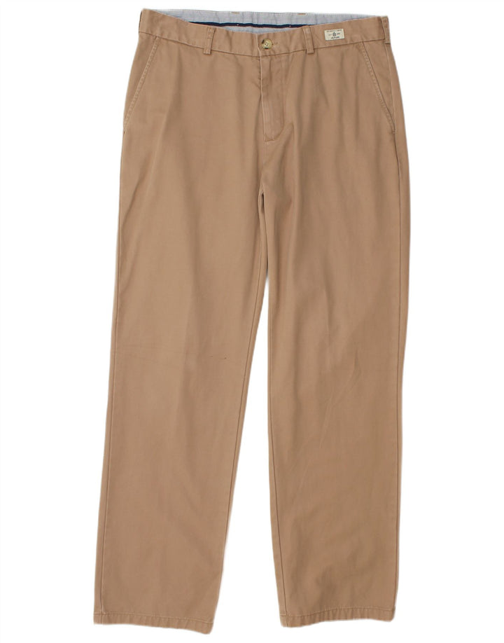 TOMMY HILFIGER Pantalón chino recto para hombre W34 L32 Algodón beige