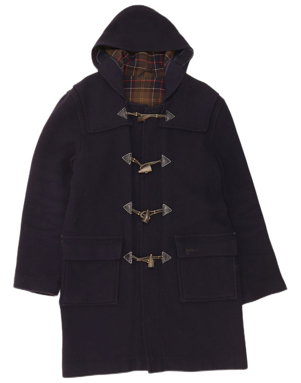 Trenca con capucha para hombre Barbour UK 36 Small Lana azul marino