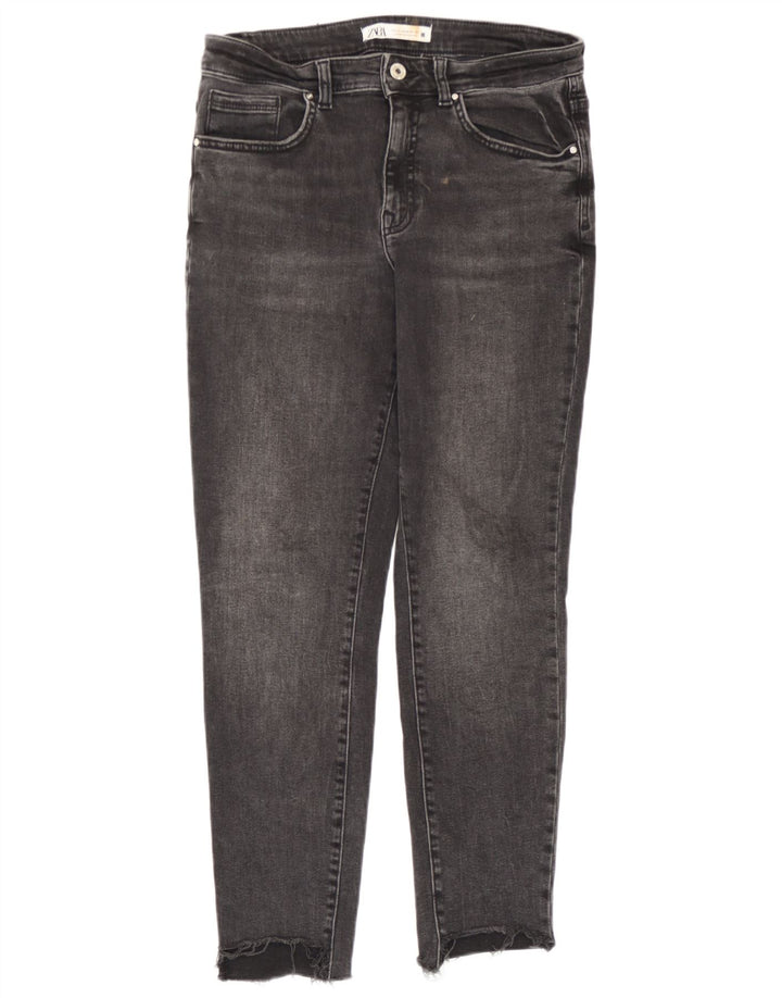 Zara Jeans Slim para Mujer EU 42 Large W32 L26 Gris