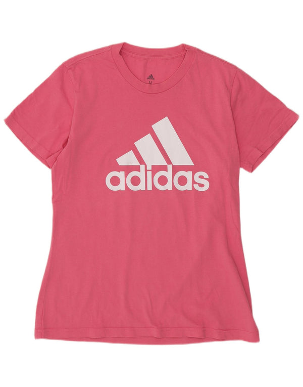 Adidas Camiseta gráfica para mujer Top UK 12/14 Medium Pink