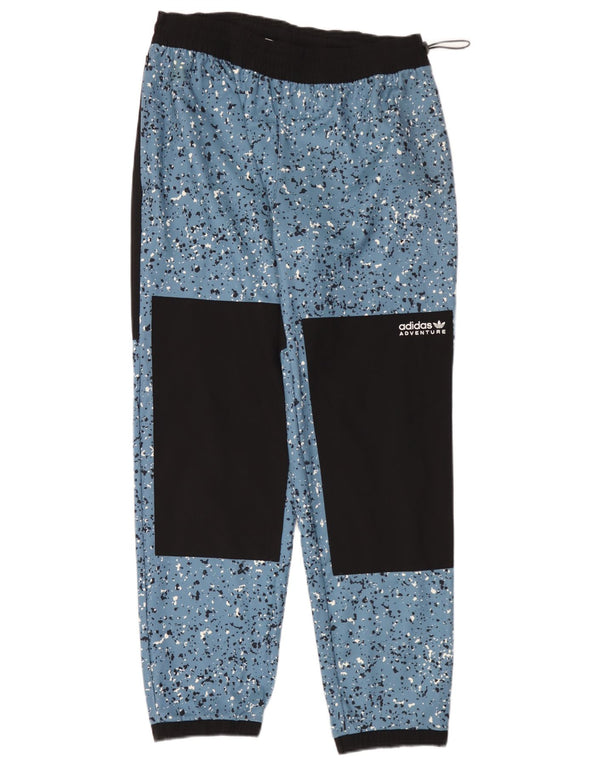 Adidas Hombre Adventure Windbreaker Pantalones Grandes Poliéster Con Manchas Azules