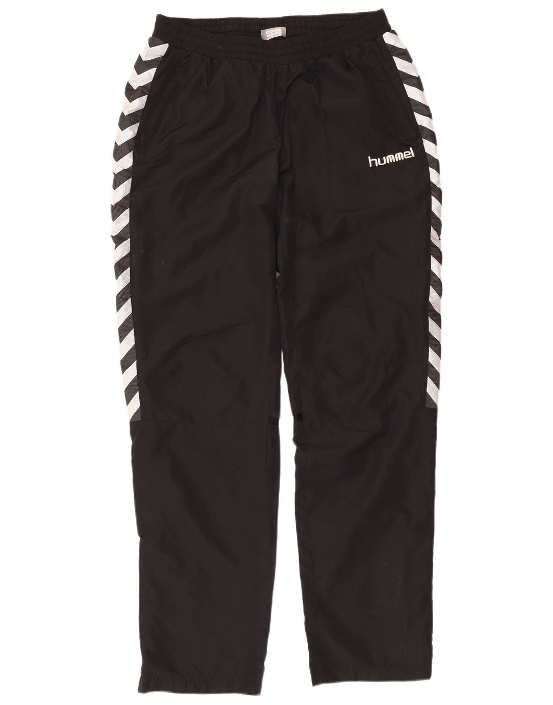 HUMMEL Pantalones de chándal con estampado gráfico para hombre Poliéster negro mediano