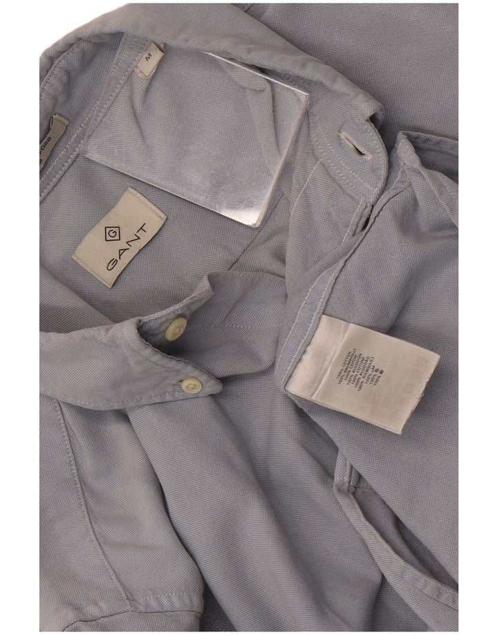 GANT Camisa ajustada de algodón azul medio para hombre