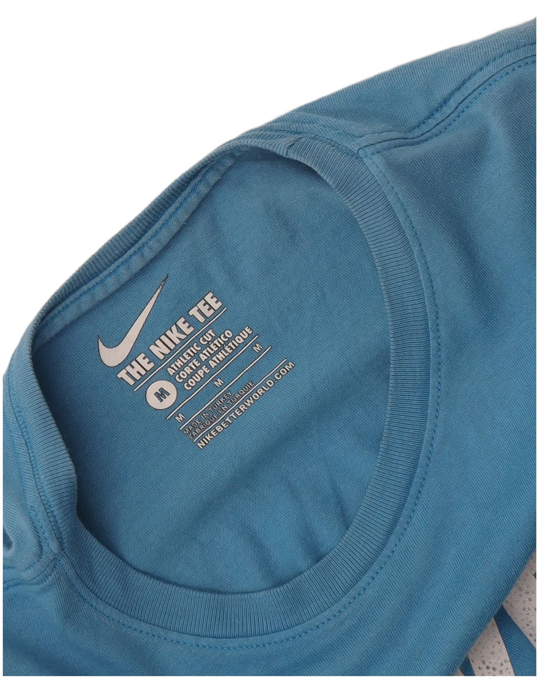 Nike Camiseta con gráfico de corte atlético para hombre Azul medio