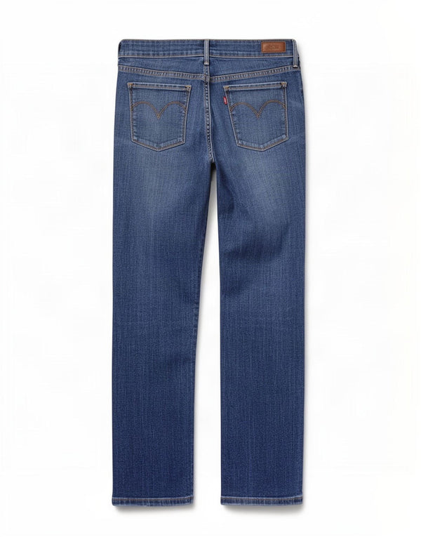 Levi's Vaqueros Rectos De Cintura Baja Con Curva Ligera Para Mujer W30 L30 Algodón Azul
