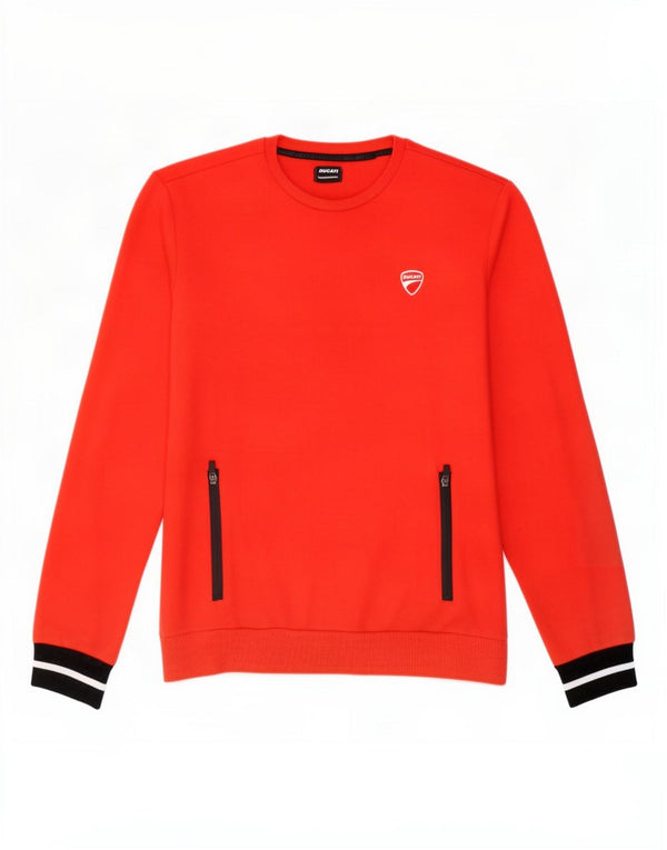 Ducati Sudadera gráfica para niño Jersey 13-14 años XL Rojo Colorblock Algodón