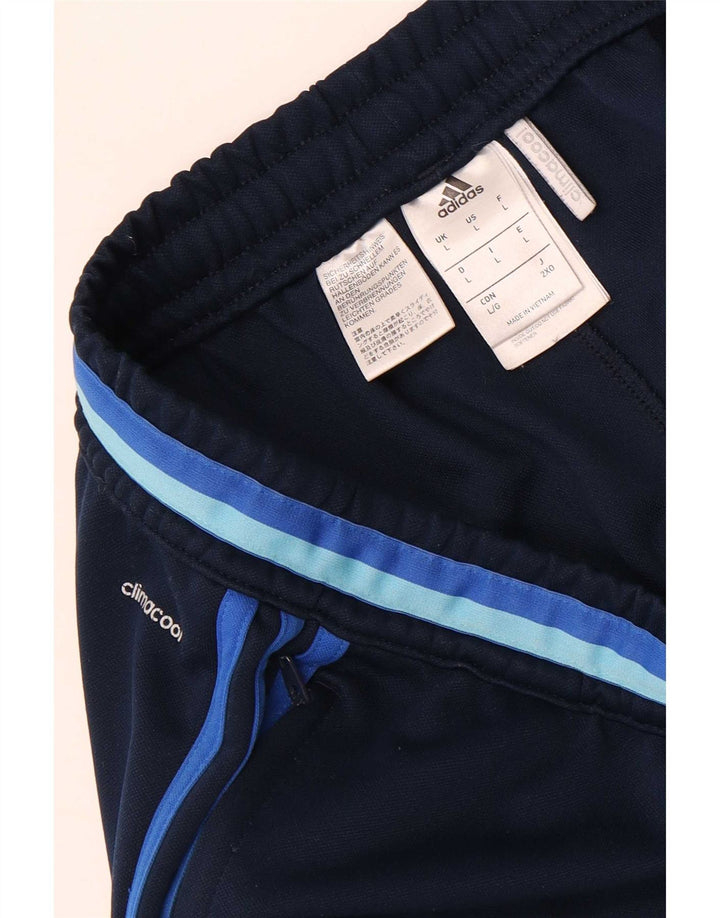 Adidas Mens Climacool Chándal Pantalones Grande Azul Marino Poliéster