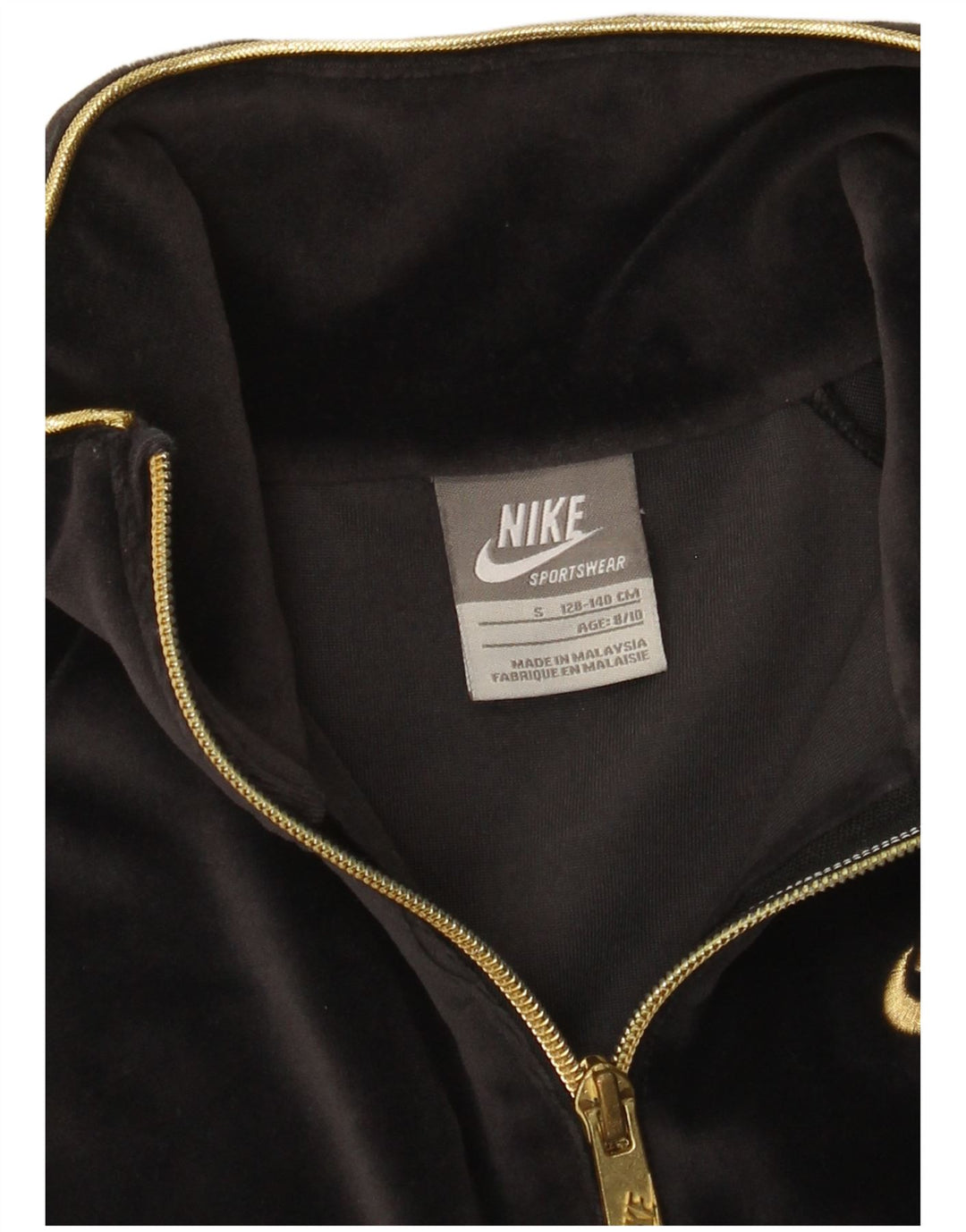 Nike - Chaqueta de chándal para niña, 8-9 años, pequeña, gris