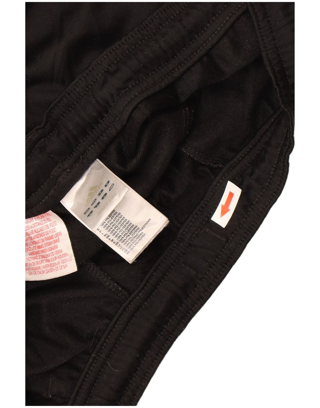 Adidas Pantalones de chándal para niño 13-14 años Negro Colorblock Poliéster