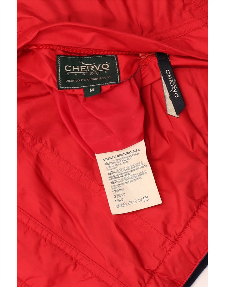 Chervo Chaleco reversible para hombre UK 38 Mediano Rojo Poliamida