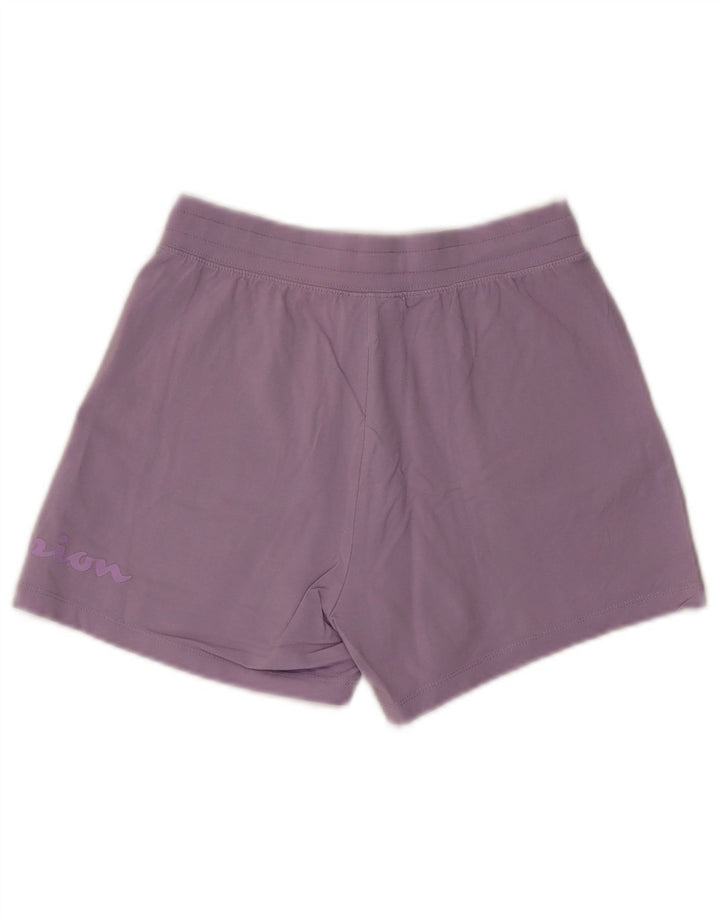 CHAMPION Pantalones cortos deportivos gráficos para mujer UK 4 XS Algodón morado