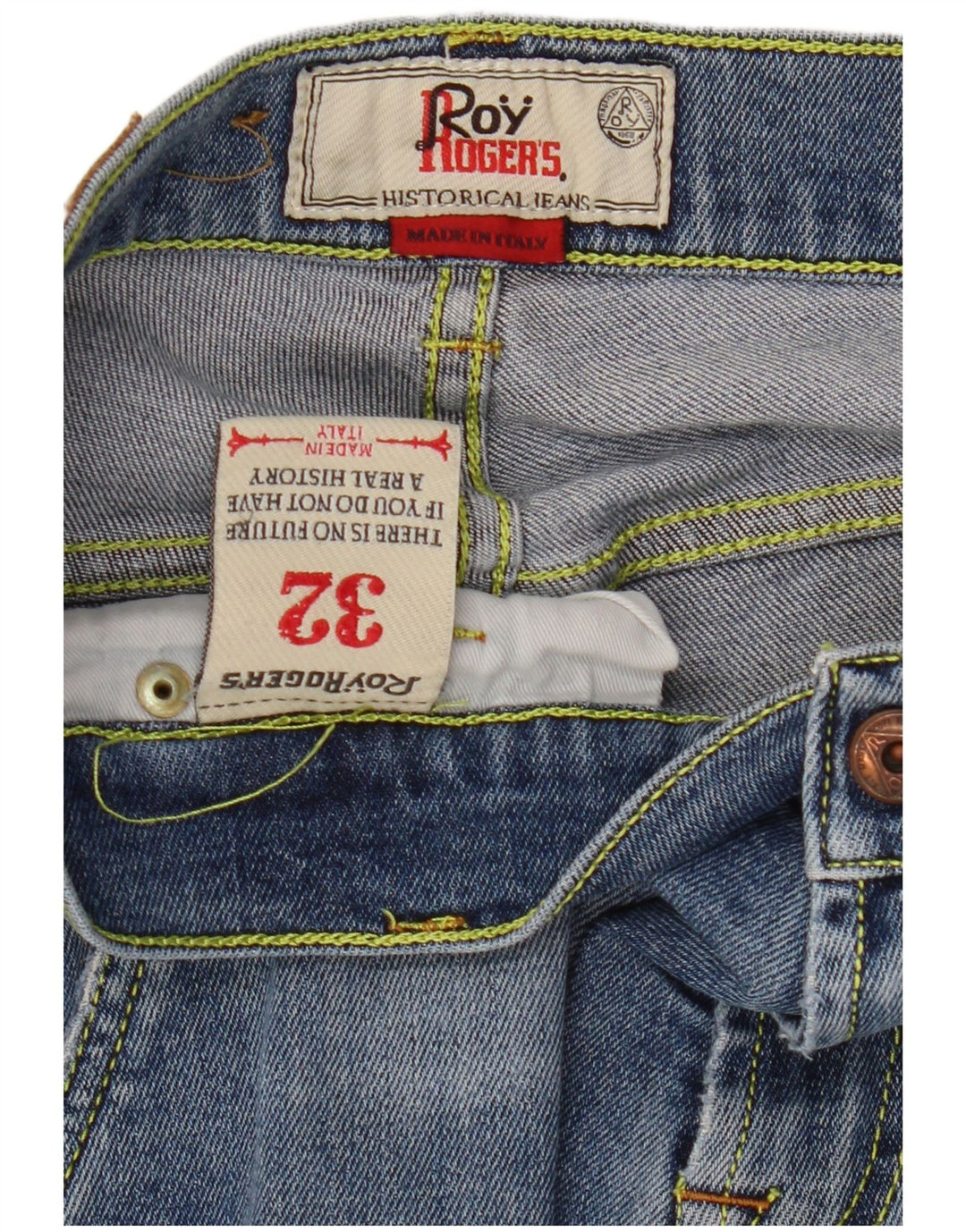 Roy Rogers Vaqueros ajustados para hombre W32 L30 Algodón azul