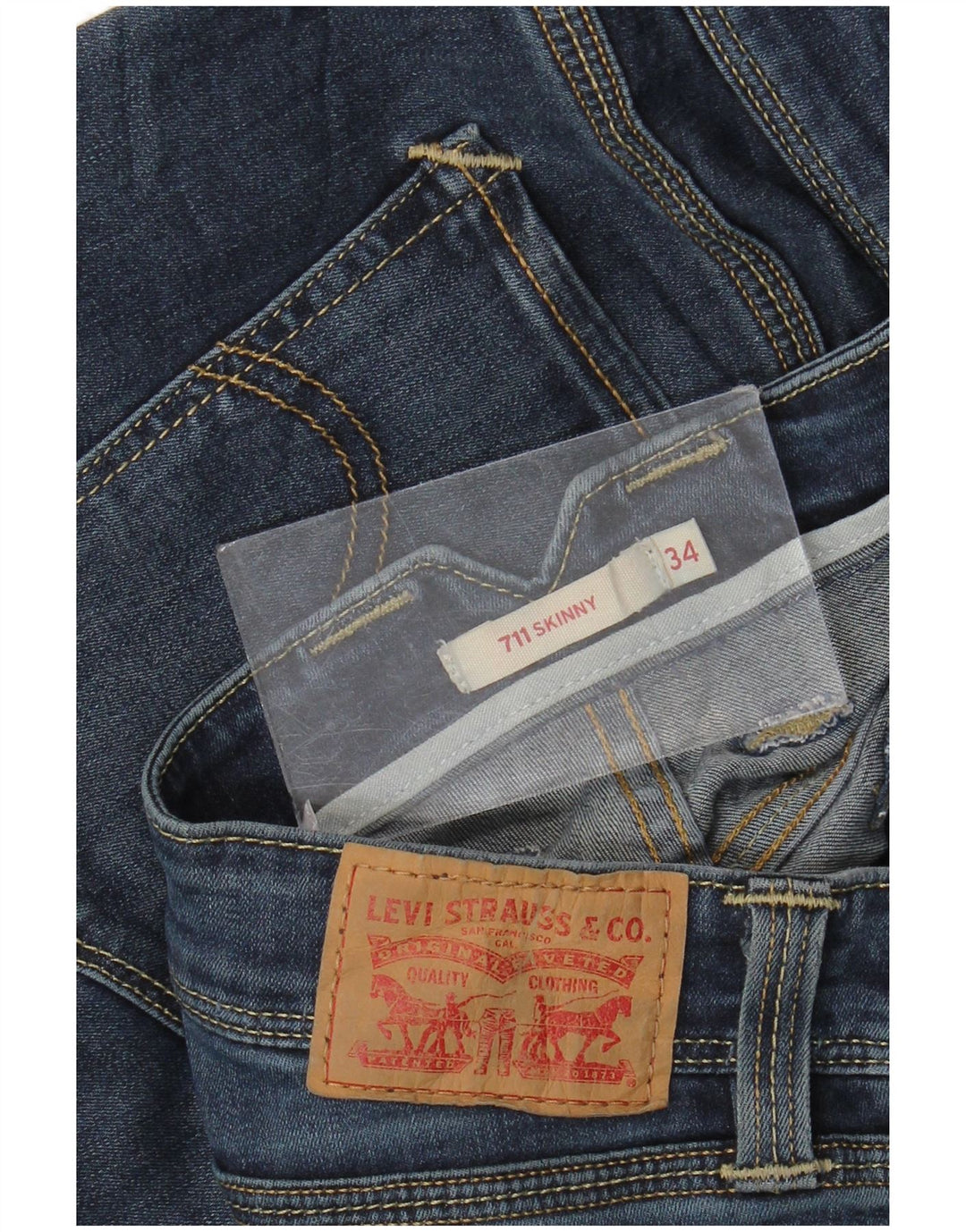 Vaqueros Levi's Mujer 711 Skinny W34 L30 Azul