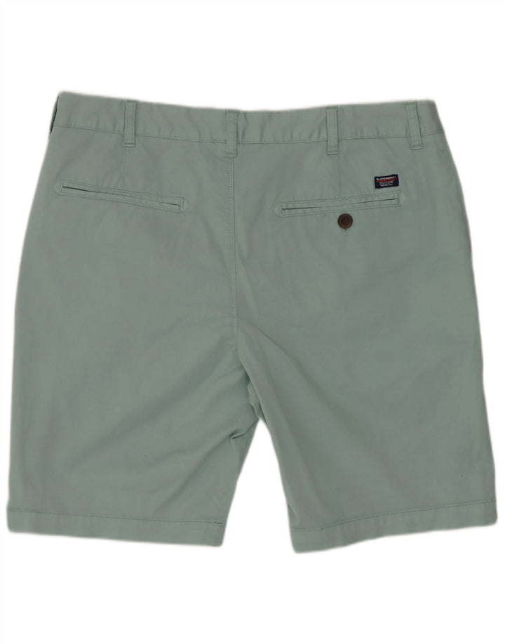 SUPERDRY Pantalones cortos chinos para hombre W36 Algodón azul grande