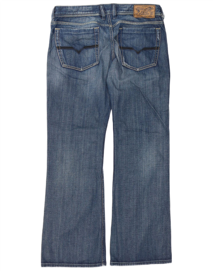 Diesel Hombre Zathan Regular Bootcut Jeans W34 L32 Algodón Azul