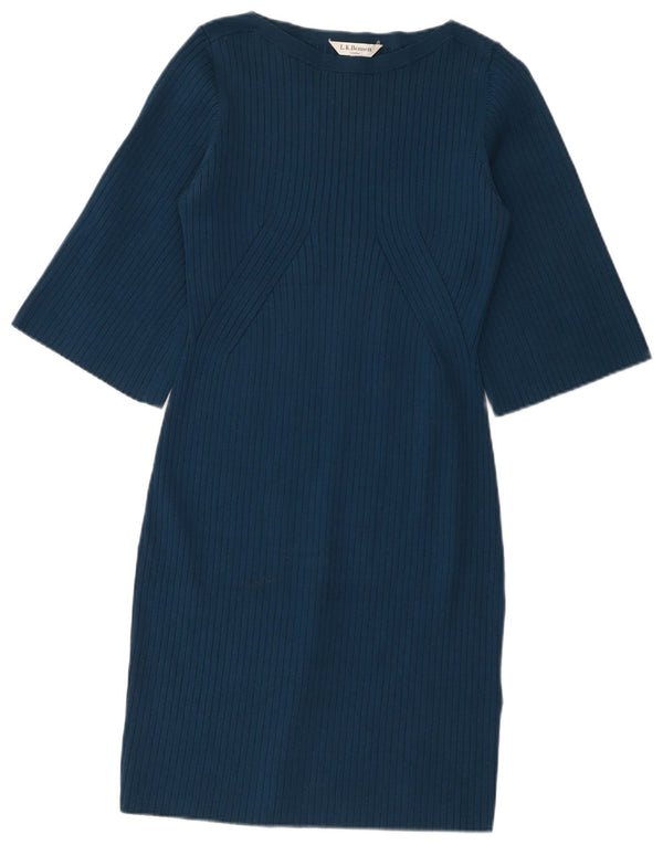 L.K. Bennett Vestido tubo de manga 3/4 para mujer UK 42 Viscosa azul medio