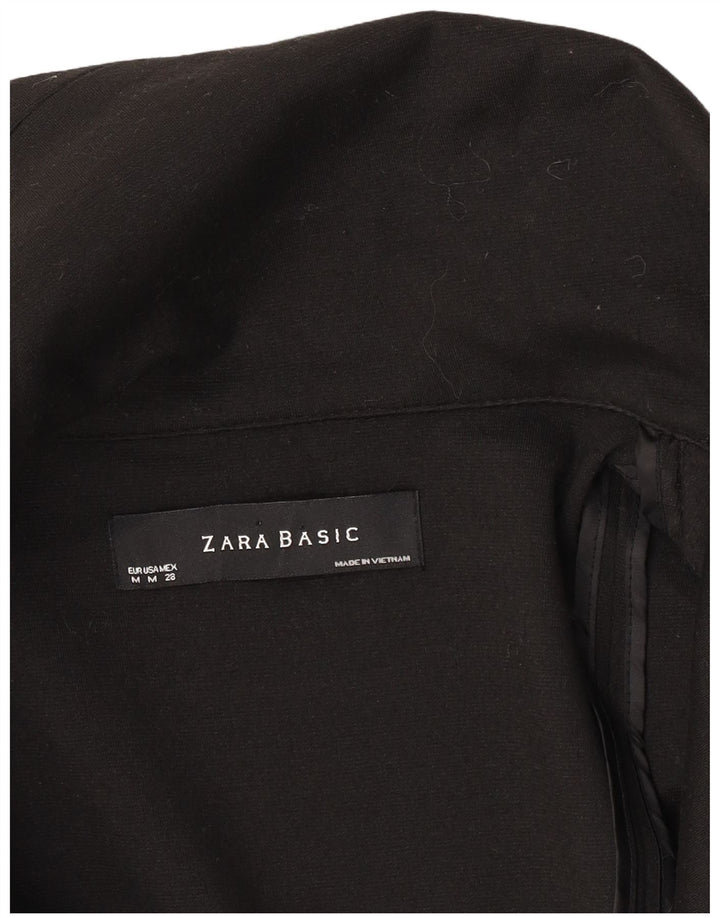 Zara Chaqueta Blazer De 1 Botón para Mujer UK 42 Medium Black