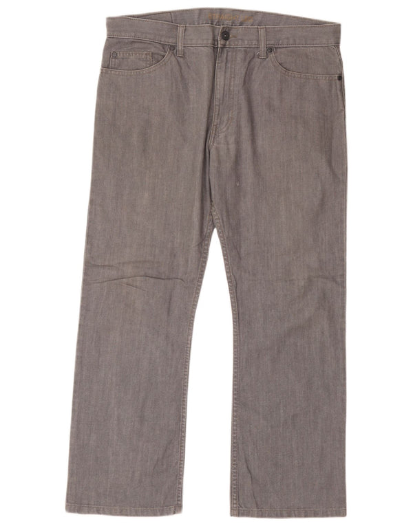 Marks & Spencer Vaqueros rectos para hombre W36 L29 Algodón gris