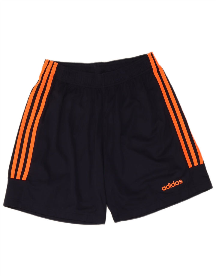 ADIDAS Mens Climalite Sport Shorts Medium Navy Blue Polyester