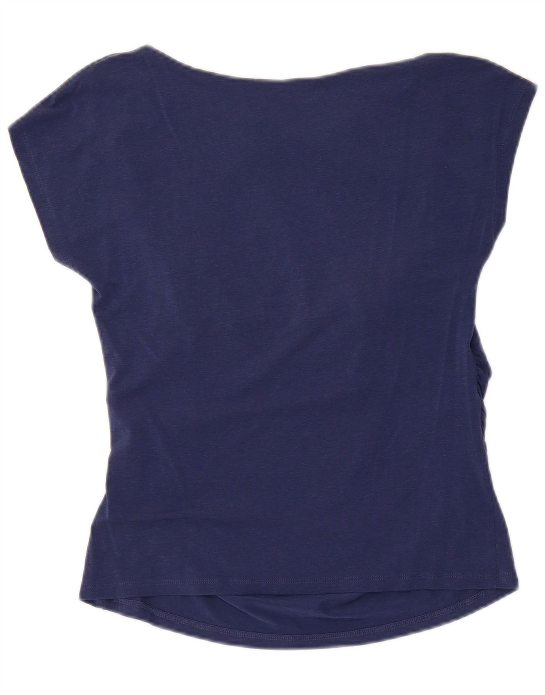 Max Mara Camiseta para mujer Top UK 12 Medium Azul marino Lyocell