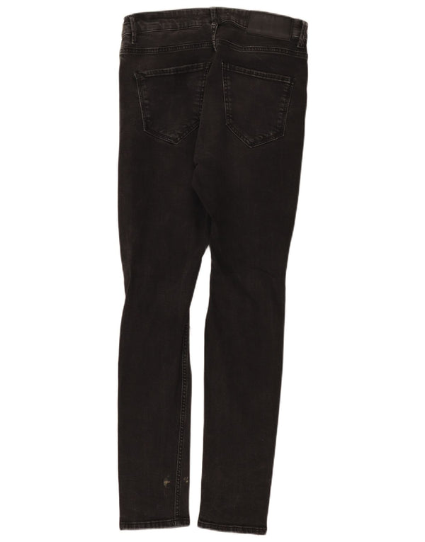 Zara Jeans ajustados desgastados para hombre EU 40 Medium W31 L30 Algodón negro