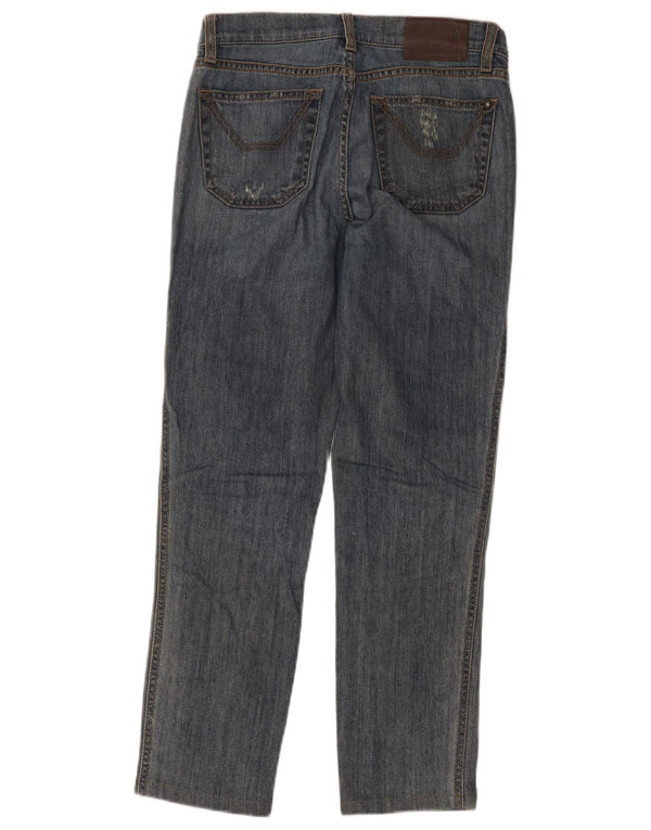 Vaqueros ajustados desgastados para mujer Jeckerson W26 L26 algodón azul