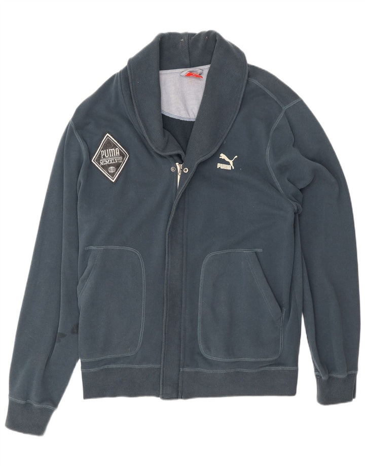 Puma Hombre Chándal Top Chaqueta XL Azul Marino Algodón