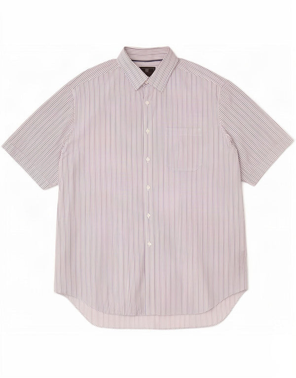 Marks & Spencer Camisa de manga corta para hombre Talla 17 1/2 44/45 XL Blanco