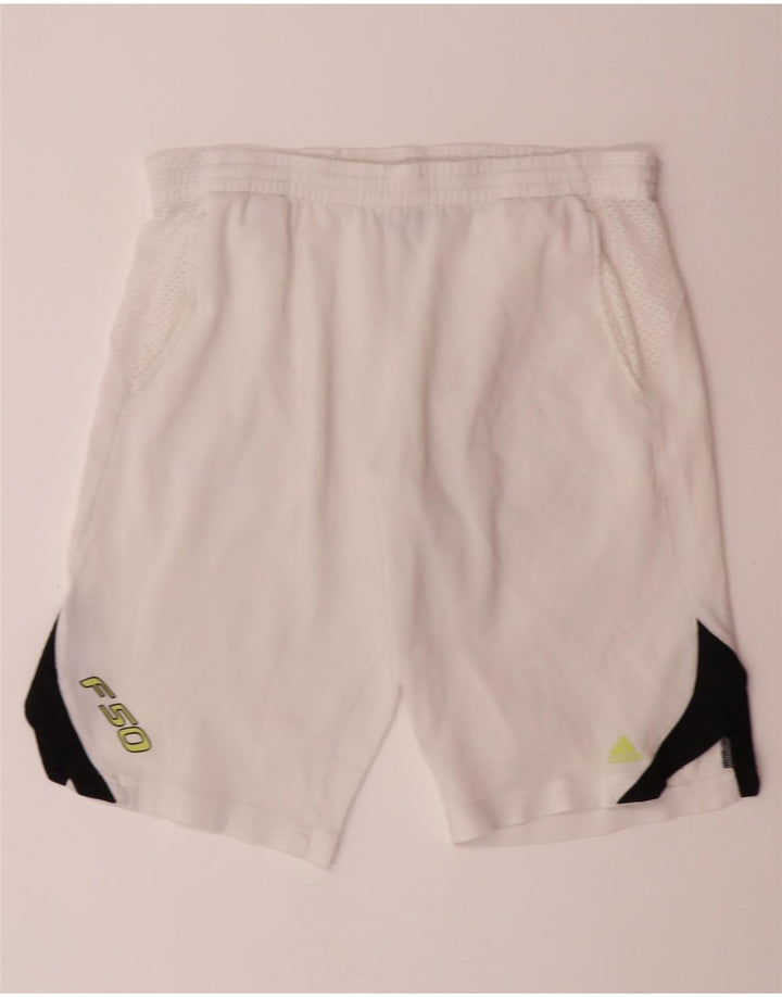 ADIDAS Mens Clima 365 Sport Shorts Medio Blanco Colorblock Poliéster