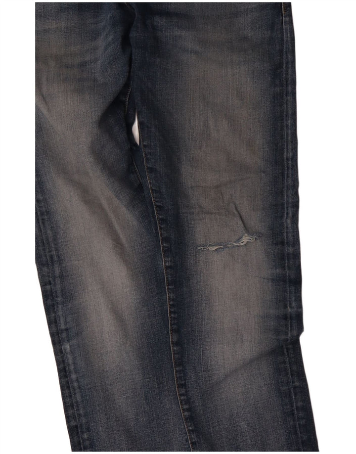 JACK & JONES Vaqueros slim GLENN para hombre W28 L28 Algodón azul marino