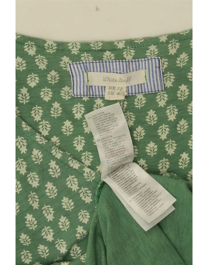 Vestido largo para mujer de White Stuff, talla 48, algodón verde medio con estampado floral