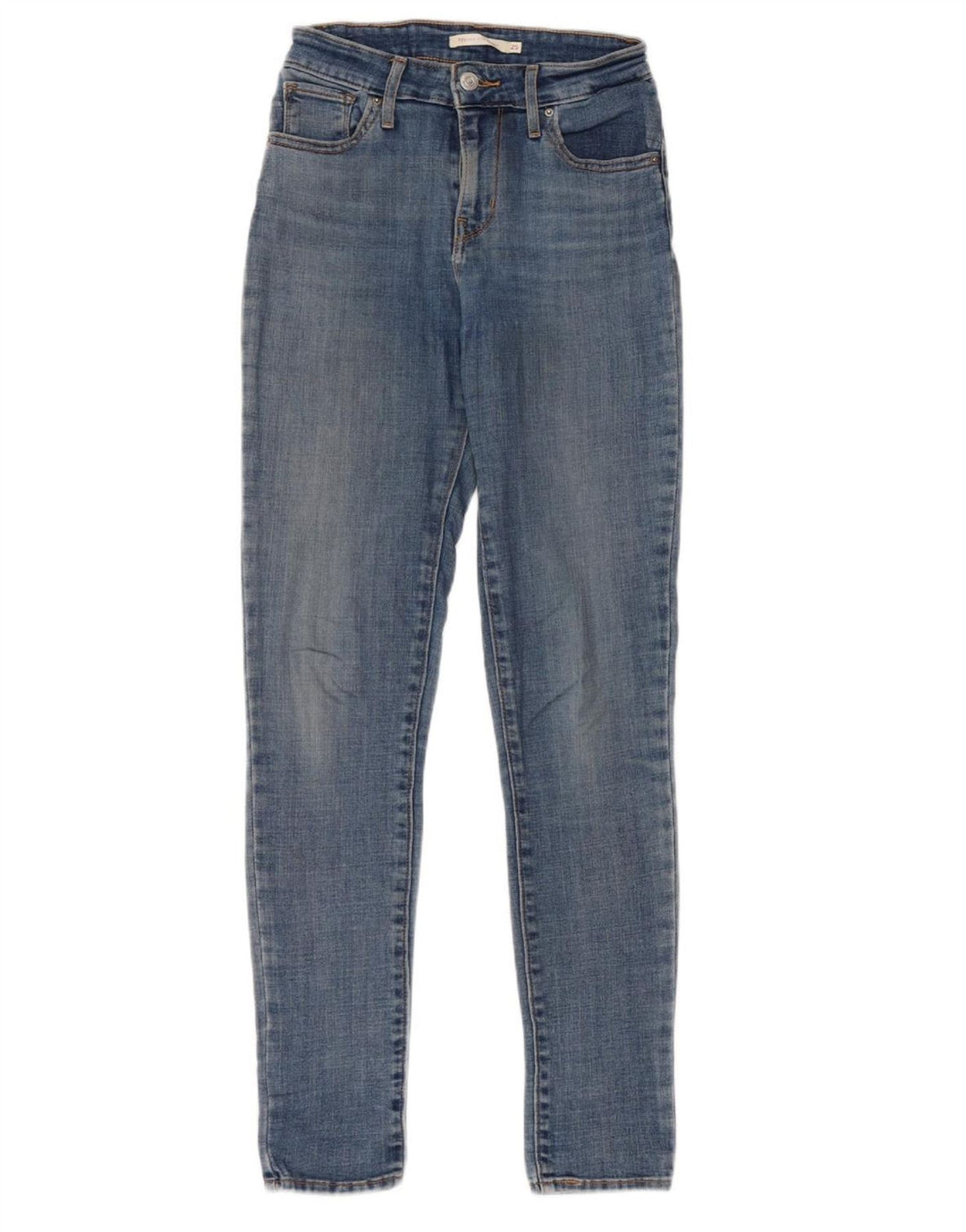 LEVI'S Jeans ajustados de talle alto 721 para mujer W25 L30 Algodón azul