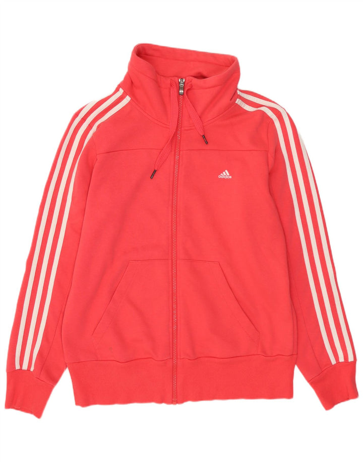 Adidas Mujer Climalite Chándal Top Chaqueta Reino Unido 12/14 Mediano Rosa
